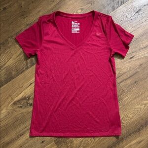 Nike Women's Crimson V-Neck Tee